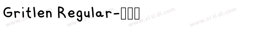 Gritlen Regular字体转换